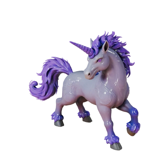 Реалистичный единорог 3D модель - rigged PBR ассет для игр | PBR