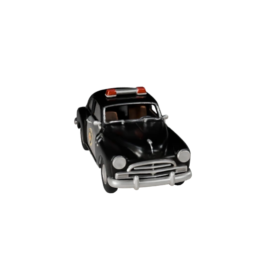 Печатный винтажный полицейский автомобиль STL 3D модель - Дисплей