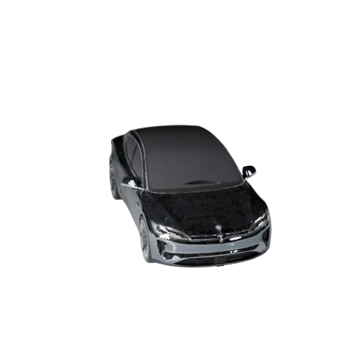 Электро седан в стиле Тесла 3D модель - Готов к игре PBR