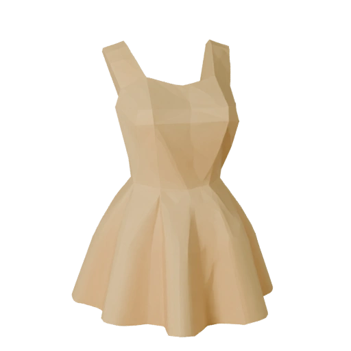 Mini Dress 3D Asset for Unity and Realtime Engines