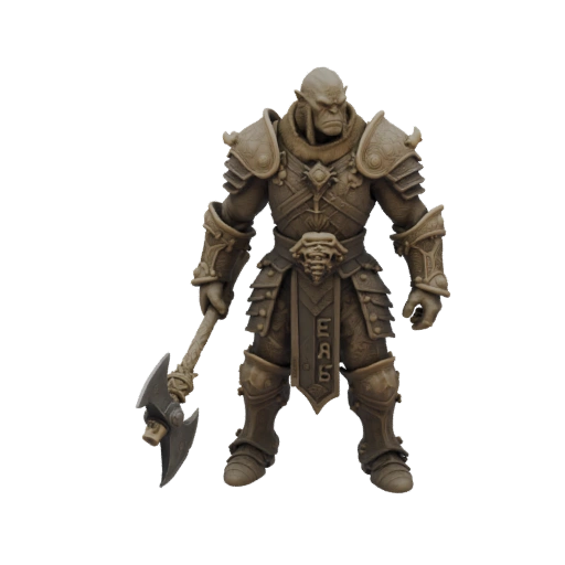 Фэнтезийный древний орк враг STL набор