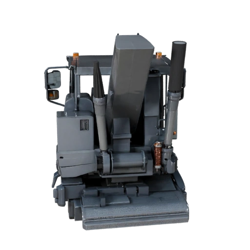 Высокополигональный автокран 3D модель для студийных рендеров - PBR