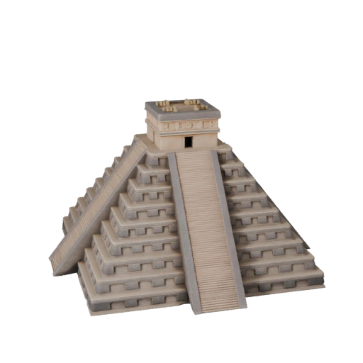 3D модель пирамиды Чичен-Ица для Blender - Рендер-ресурс