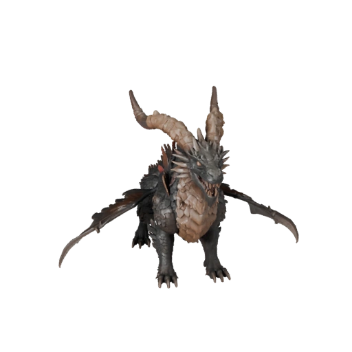 Земляной дракон 3D модель для Unity - Готовый игровой ассет, FBX | PBR