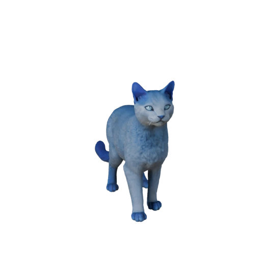 Реалистичная 3D модель Русской голубой - rigged PBR ассет для игр