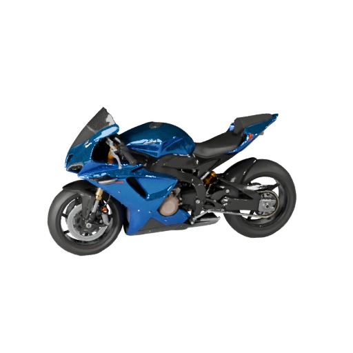 Спортивный мотоцикл 3D модель для Unity - Низкополигональный игровой ассет