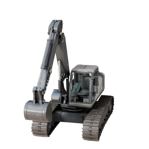 Телескопический погрузчик 3D модель для Unity - Низкополигональный игровой ассет