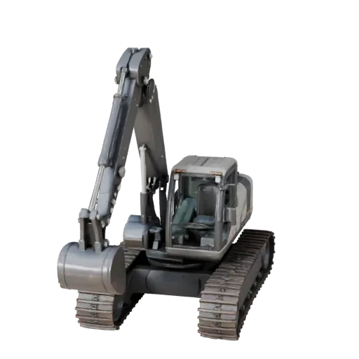 3D-модель телескопического погрузчика, вид в трех четвертях из игрового окна, готовый для Unity актив транспортного средства