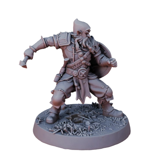 Printable Gnome Bard RPG Hero | STL Resin and FDM Print