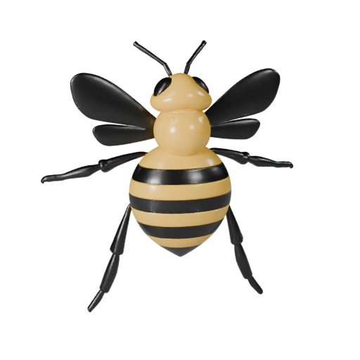 3D модель пчелы медоносной для Unity - Готовый игровой ассет, FBX | Бесплатно