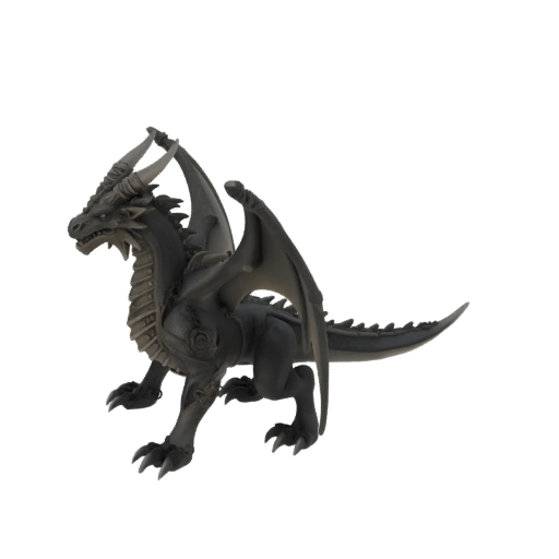 Миниатюра Дракона Босса в стиле Темного Фэнтези STL - Команда