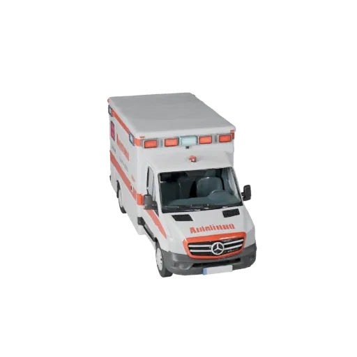 3D модель скорой помощи для Blender и игр - PBR ресурс