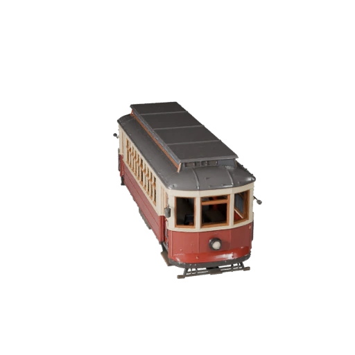 Винтажный трамвай 3D модель для Blender и игр - Реалистичный PBR