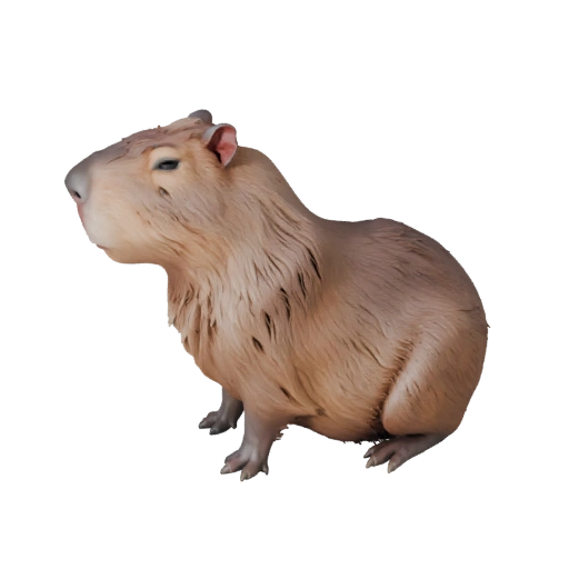 3D модель капибары для Blender - PBR ресурс с текстурами | PBR