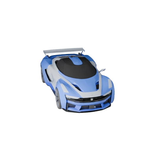 Футуристичный автомобиль 3D модель для Unreal Engine - Готов к игре