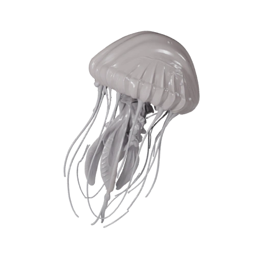 Реалистичная 3D модель медузы - rigged PBR ассет для игр | PBR