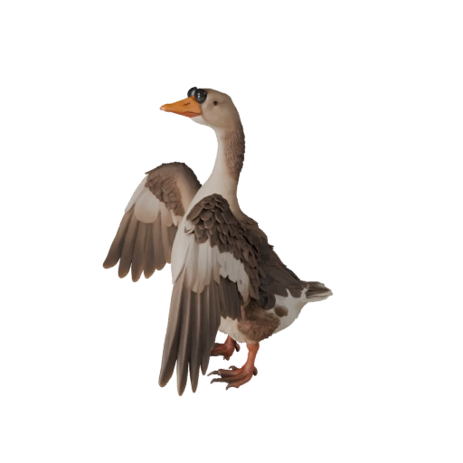Реалистичный гусь 3D модель - rigged PBR ассет для игр | Бесплатно