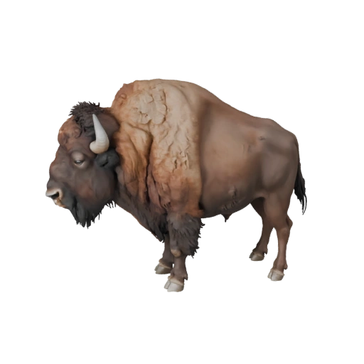 Реалистичный бизон 3D модель - rigged PBR ассет для игр | Royalty-Free