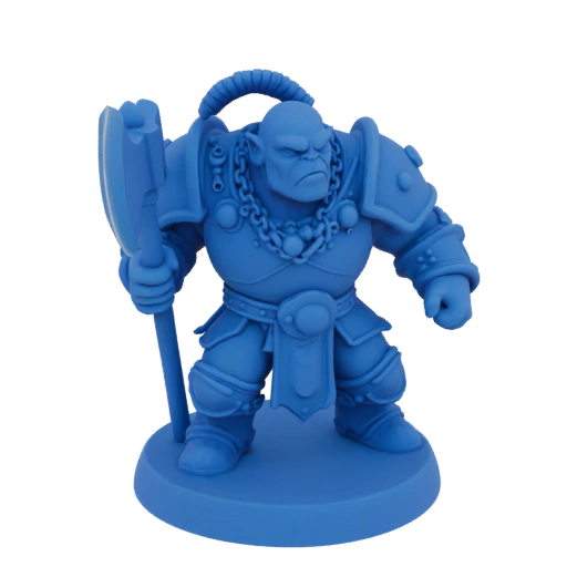 Фэнтези Орок Берсерк Миниатюра STL - Боевая готовность