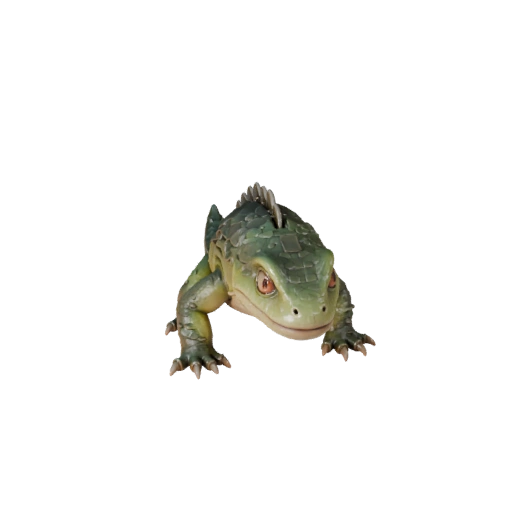 Мультяшный монстр жила 3D модель - стилизованный ассет для анимации