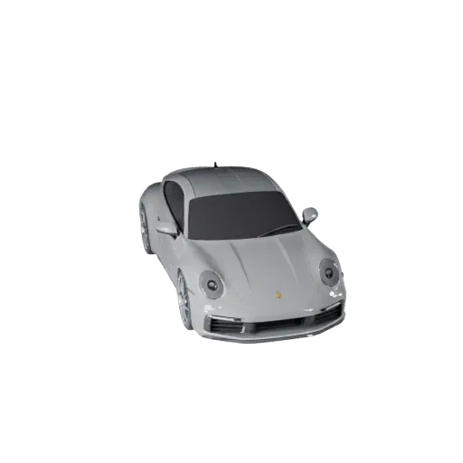 Готовая к игре 3D-модель спортивного автомобиля, вид в студии в три четверти, готовый к производству актив транспортного сред
