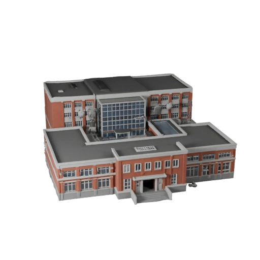 نموذج ثلاثي الأبعاد لمبنى مدرسة لـ Unreal - أصل في الوقت الفعلي