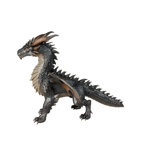 Реалистичный лесной дракон 3D модель - rigged PBR ассет для игр