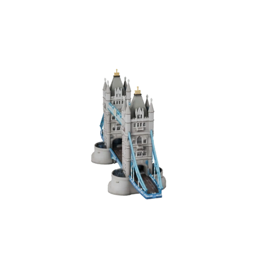 3D модель Лондонского Тауэрского моста для Blender - Рендер-ассет для архитектуры