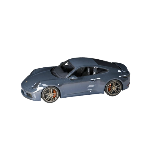 Спортивный автомобиль в стиле Porsche, 3D-модель для Unity - Низкополигональная