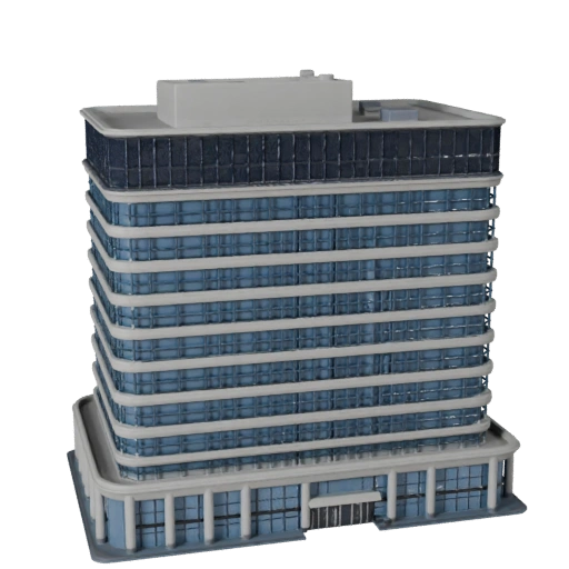 Коммерческий офисный комплекс 3D модель для Unreal - Asset в реальном времени