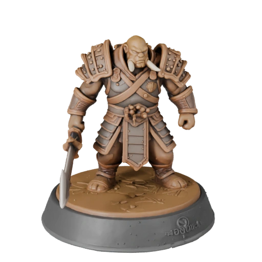 Collectible Orc Warrior Miniature | Detail Display Pack