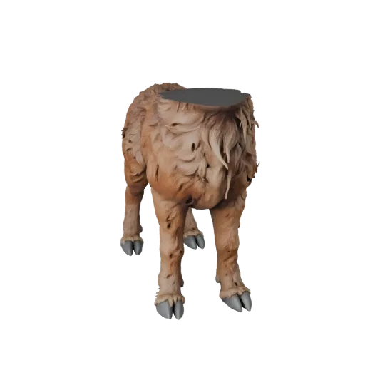 3D-модель мула STL, изометрический вид, готовая к печати фигурка животного с сужением морды, проработкой путовых суставов, му