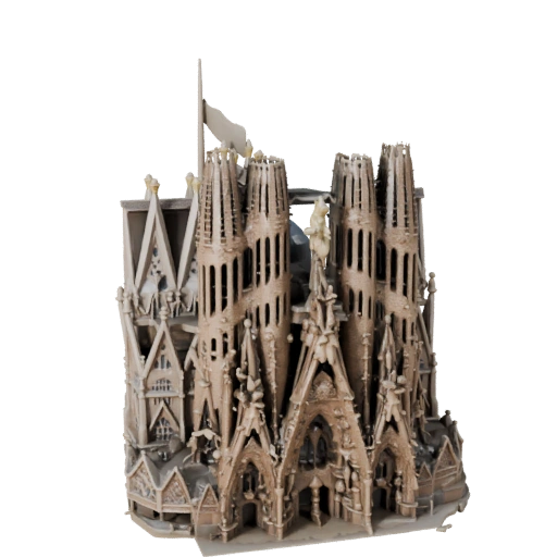 3D модель Саграда Фамилия для Unity - Игровой ресурс для архитектуры