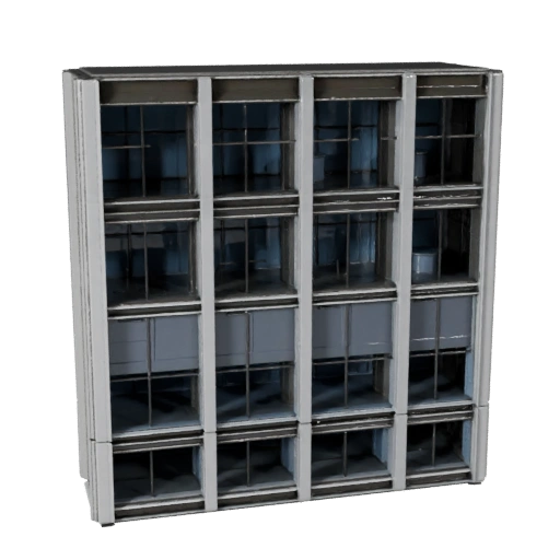 Facciata a Muro Tenda 3D Model per Blender - Asset di Rendering