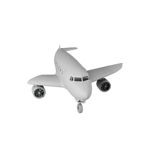 Modelo STL Imprimível de Avião de Carga da Segunda Guerra Mundial para Colecionáveis