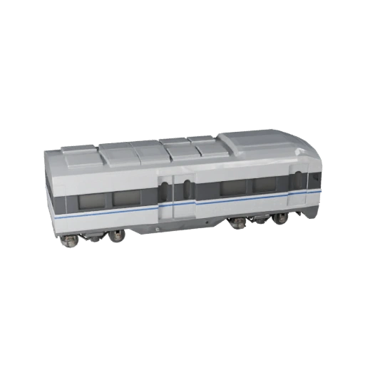 Низкополигональный высокоскоростной поезд 3D модель для Unity и Unreal