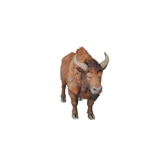 Низкополигональный бизон 3D модель - Игровой ассет для Unity с FBX | Бесплатно