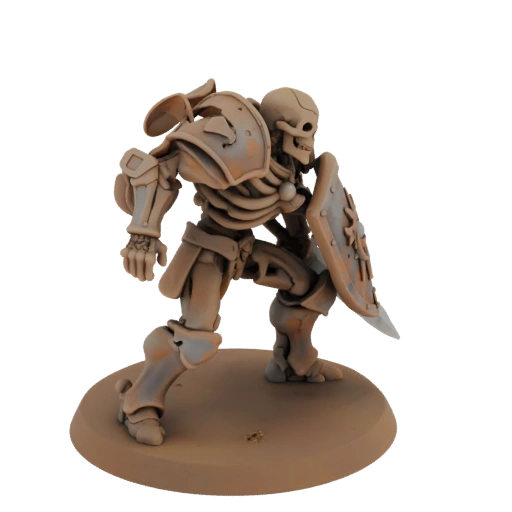 Темное фэнтези скелет-воин Голдкрест миниатюра STL