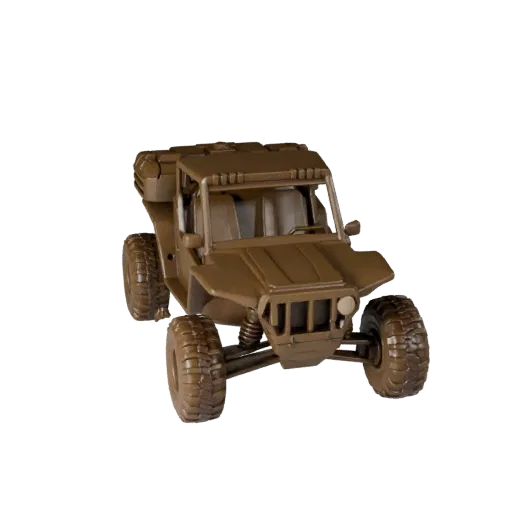 Печатаемая модель Desert Rally Buggy STL Модель STL, изометрический вид, готовый к печати транспортный актив со специально ра