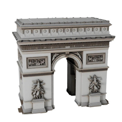 Modello 3D Arco di Trionfo High Poly per Archviz per Architettura