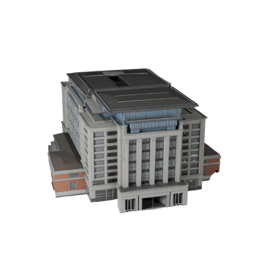 نموذج ثلاثي الأبعاد لمبنى متحف - أصل واقعي للتصور المعماري