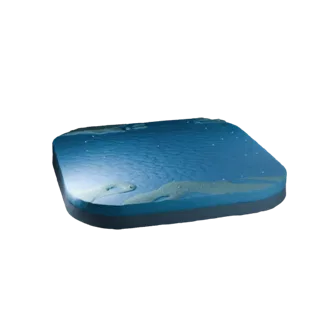 Стилизованная 3D модель Водяной источник Unity, вид в изометрической перспективе, показывающий мокрый камень, края воды.