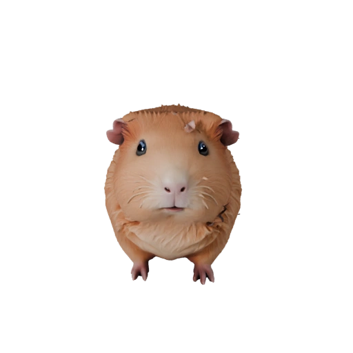 Мультяшная морская свинка 3D модель - Стилизованный ассет для анимации
