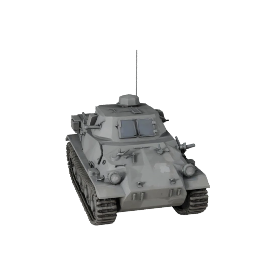 Низкополигональный полугусеничный транспорт времен второй мировой войны 3D модель для Unity и Unreal