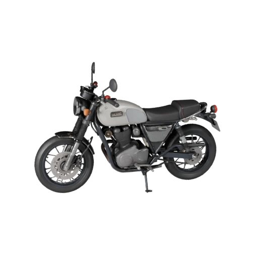 Ретро мотоцикл 3D модель для Blender и игр - Реалистичный