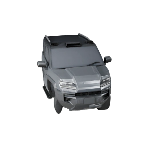 Высокополигональный электрический внедорожник 3D модель для студийных рендеров