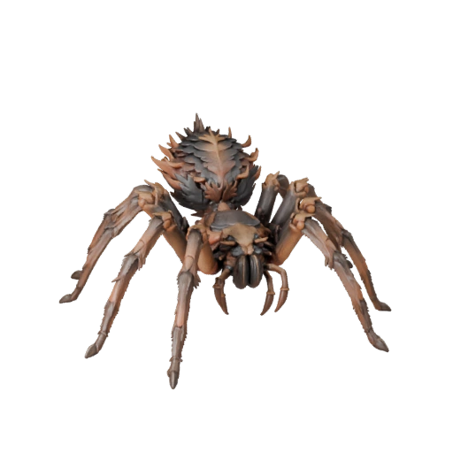 Modelo 3D de Aranha Gigante Realista - Asset PBR Rigged para Jogos