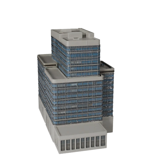 Modèle 3D de Centre d'Affaires pour Unity - Ressource de Jeu pour l'Architecture