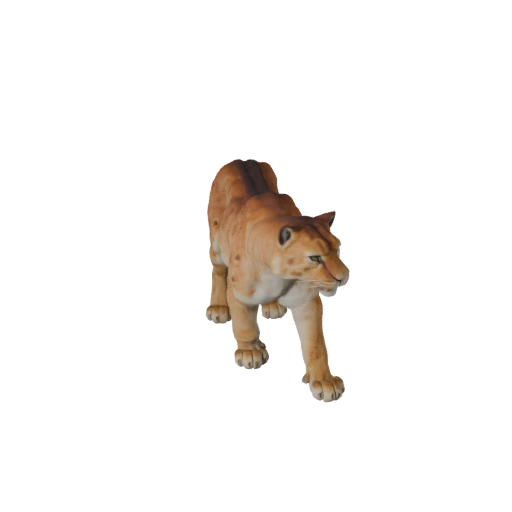 3D модель пумы для Blender - PBR ассет с текстурами | Бесплатно