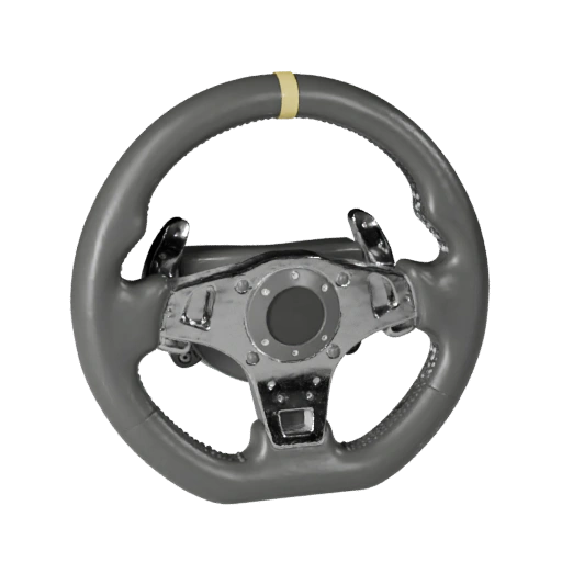 Готовый к игре 3D-модель руля для использования в реальном времени